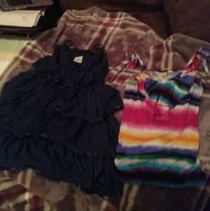 Spaghetti strap top set